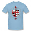 Templar T-Shirt Knights Templar Cross Shield T Shirt Funny Tee Shirt Mens Cotton Graphic Casual Short Sleeve Tshirt