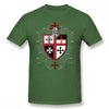 Templar T-Shirt Knights Templar Cross Shield T Shirt Funny Tee Shirt Mens Cotton Graphic Casual Short Sleeve Tshirt