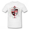 Templar T-Shirt Knights Templar Cross Shield T Shirt Funny Tee Shirt Mens Cotton Graphic Casual Short Sleeve Tshirt