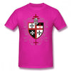 Templar T-Shirt Knights Templar Cross Shield T Shirt Funny Tee Shirt Mens Cotton Graphic Casual Short Sleeve Tshirt