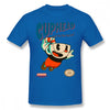 Cuphead T Shirt Super Cuphead T-Shirt Male Big Tee Shirt Short Sleeve Casual Fun 100% Cotton Graphic Tshirt