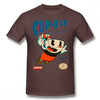 Cuphead T Shirt Super Cuphead T-Shirt Male Big Tee Shirt Short Sleeve Casual Fun 100% Cotton Graphic Tshirt