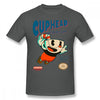 Cuphead T Shirt Super Cuphead T-Shirt Male Big Tee Shirt Short Sleeve Casual Fun 100% Cotton Graphic Tshirt