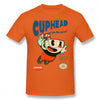 Cuphead T Shirt Super Cuphead T-Shirt Male Big Tee Shirt Short Sleeve Casual Fun 100% Cotton Graphic Tshirt