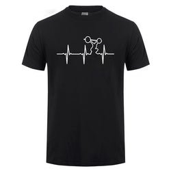 Heratbeat Of Weightlifter T Shirt Funny Birthday Gift For Men Dad Father Husband Gymer Fitness Bodybuilding Crossfit T-Shirt Top