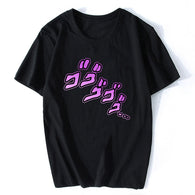 Jojos Bizarre Adventure Jojo's Menacing Cotton Men Cool Anime Pokemon T-shirt Aesthetic Harajuku Streetwear Summer Tops Men