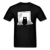 Computer Programs Cat Printed T-Shirt Tech Support 3D Funny Cats Tshirt Latest Cotton Tshirts Cat Software Programming Men