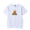 2020 New NICK AUSTIN PUFF TEDDY BEAR BLACK T-SHIRT Korean loose tops ins tide T SHIRT Casual Streetwear kpop Unisex T shirts