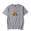 2020 New NICK AUSTIN PUFF TEDDY BEAR BLACK T-SHIRT Korean loose tops ins tide T SHIRT Casual Streetwear kpop Unisex T shirts